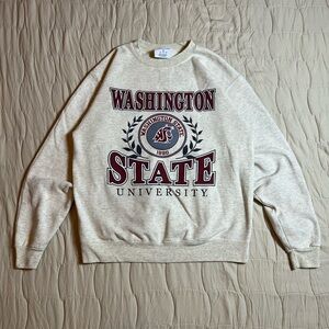 Vintage Washington State University Champion 1980 Sweatshirt Y2K Size Medium